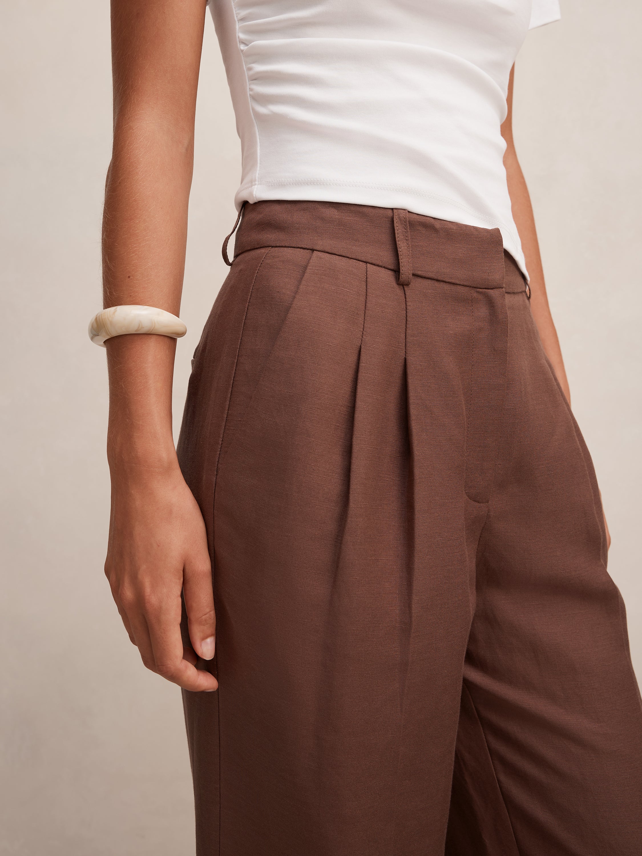 Eva Linen Wide Leg Pant