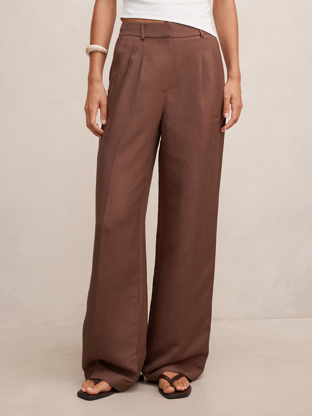 Eva Linen Wide Leg Pant