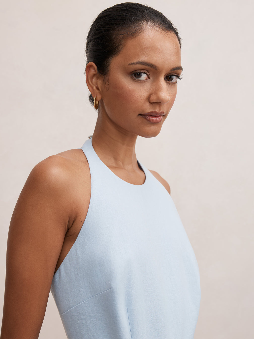 Soraya Petite Beaded Back Midi Dress