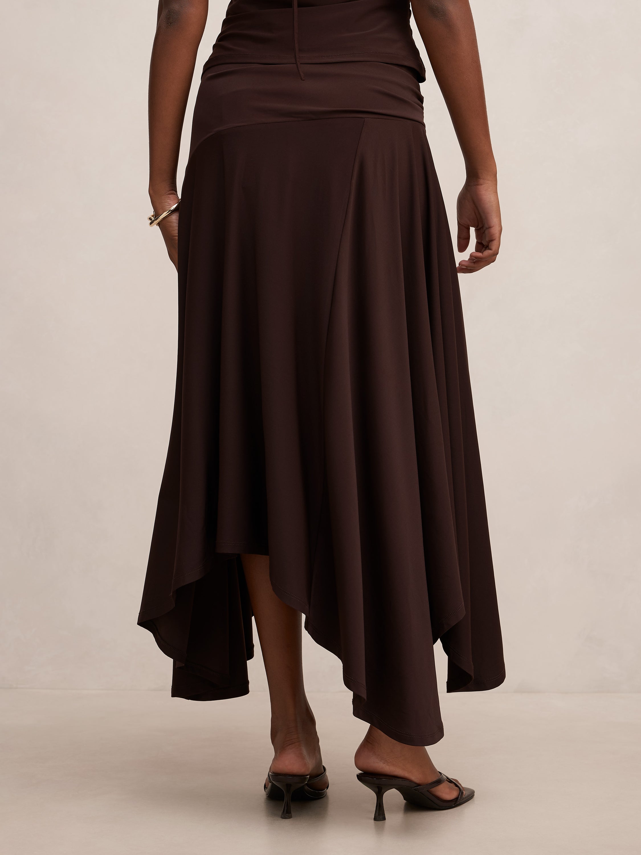 Ariel Petite Godet Hanky Hem Skirt