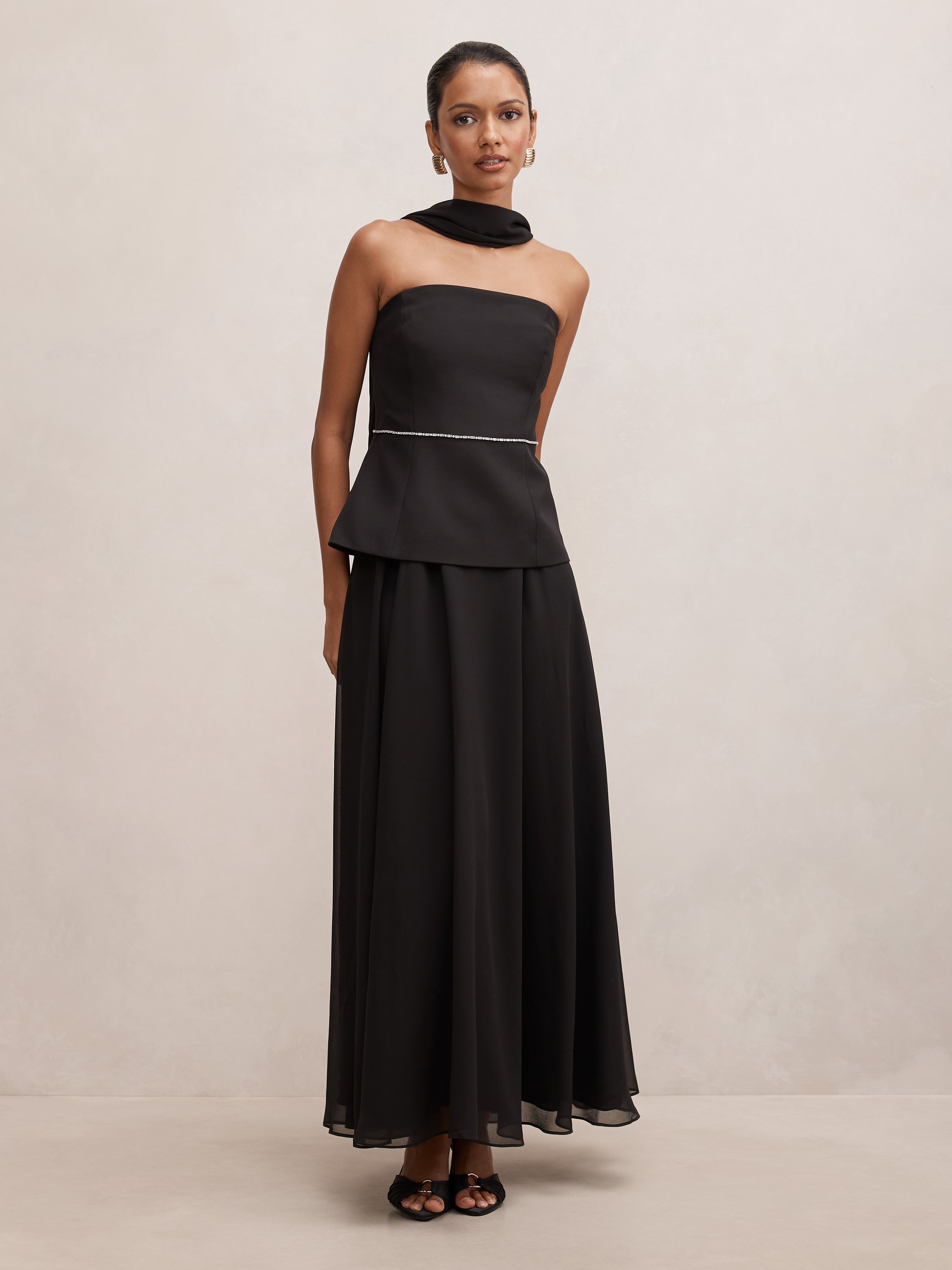 Laney Petite Corset Maxi Dress