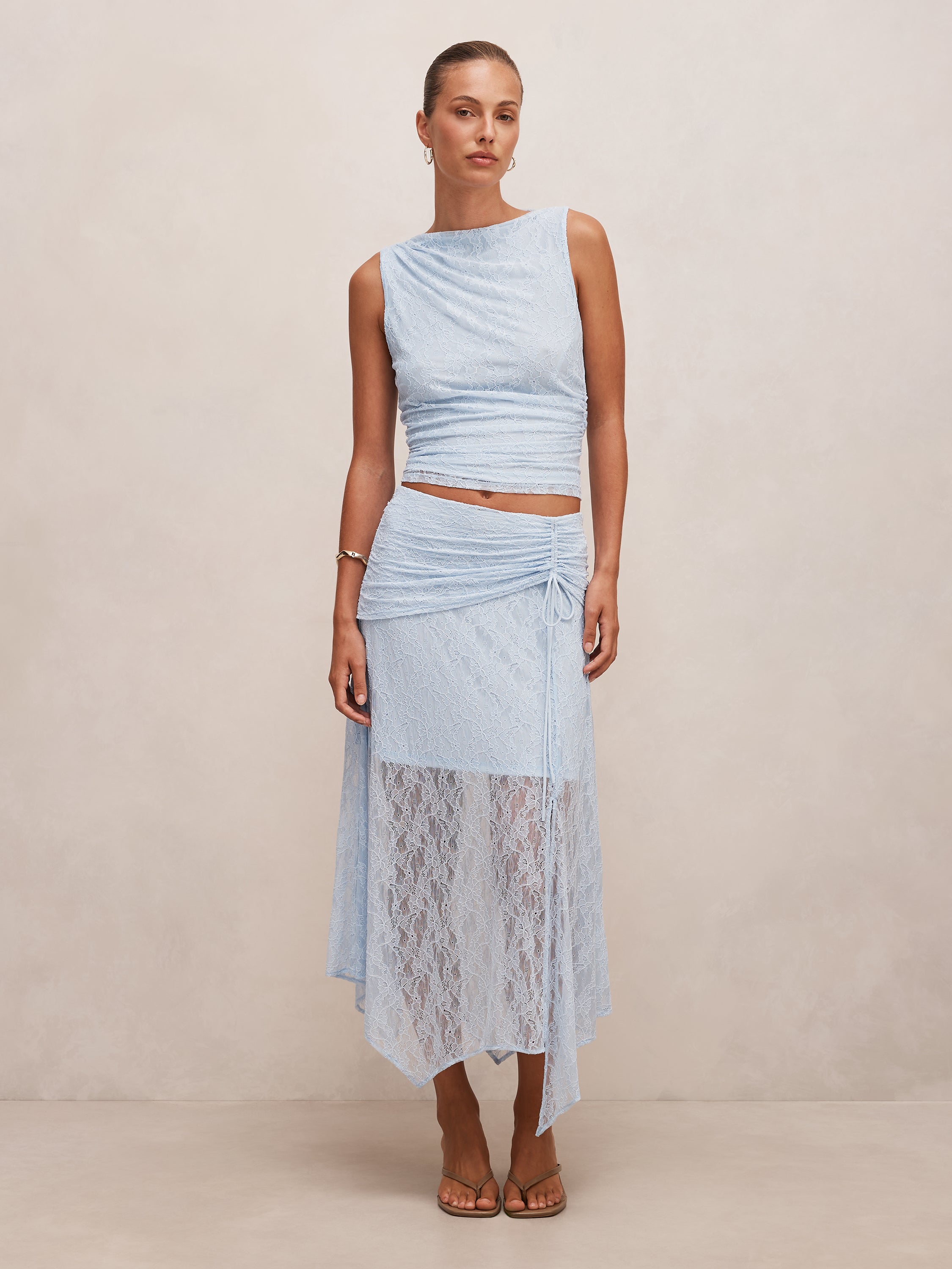 Khai Lace Asymm Skirt