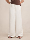 Matilda Linen Blend Wide Leg Pant