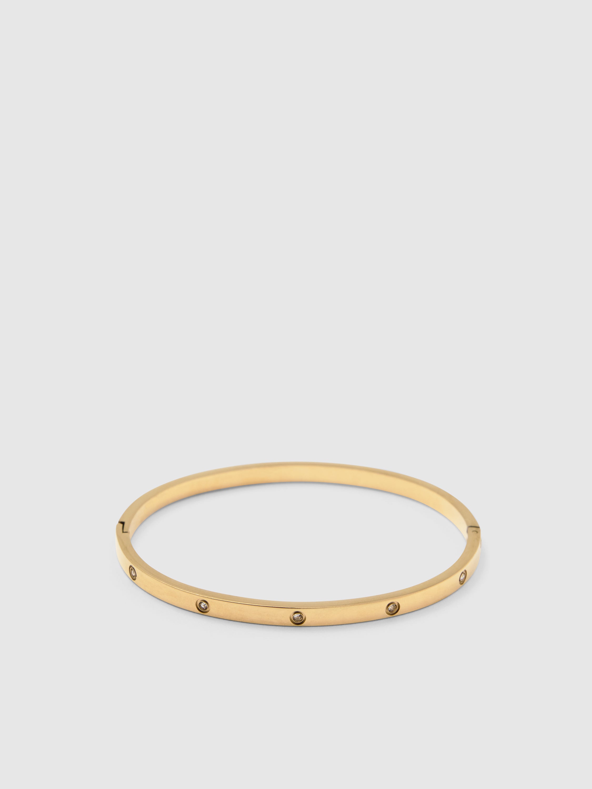 Helena Stone Hinge Bangle
