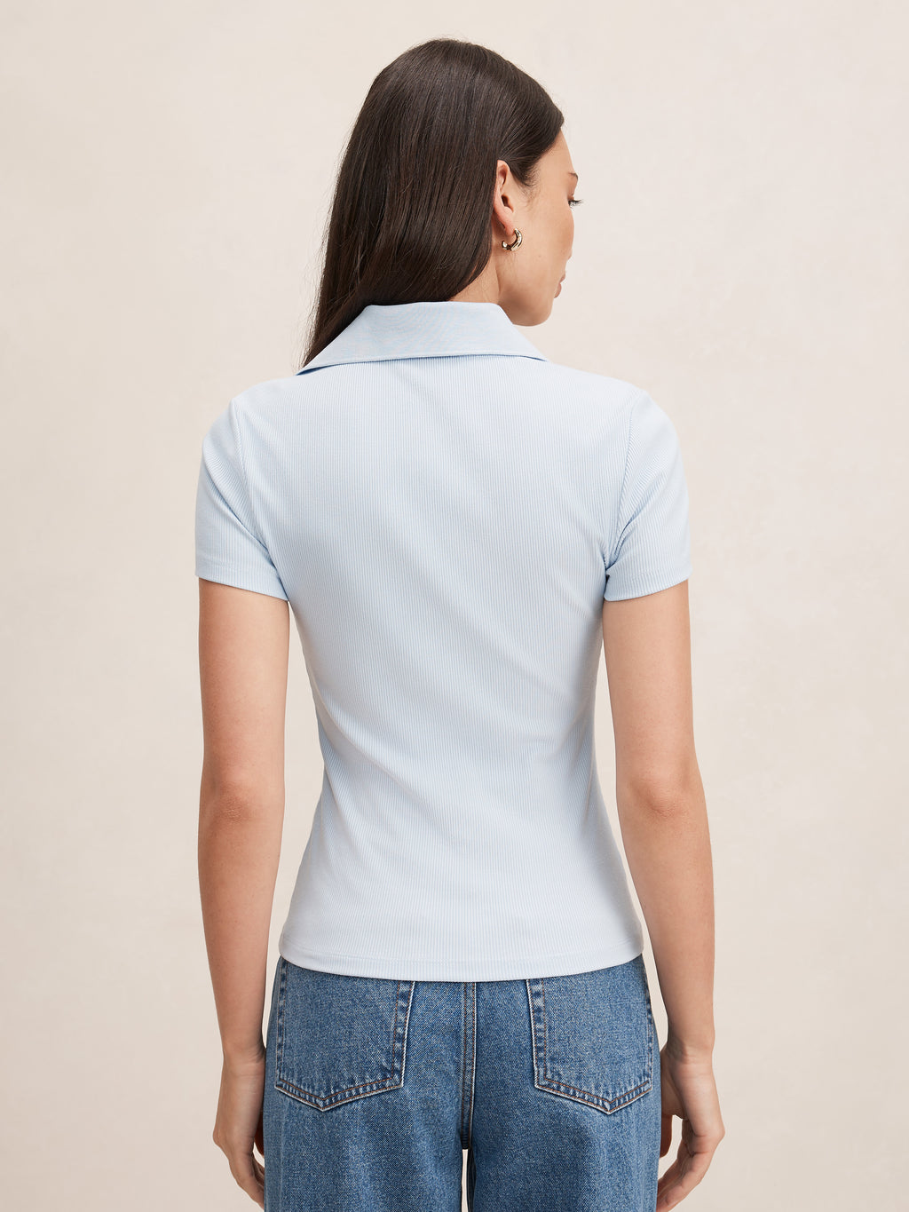 Aaliyah Ribbed Polo