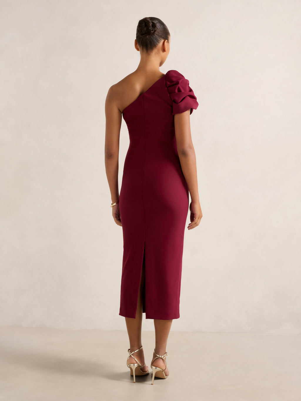 Linda One Shoulder Midi Dress