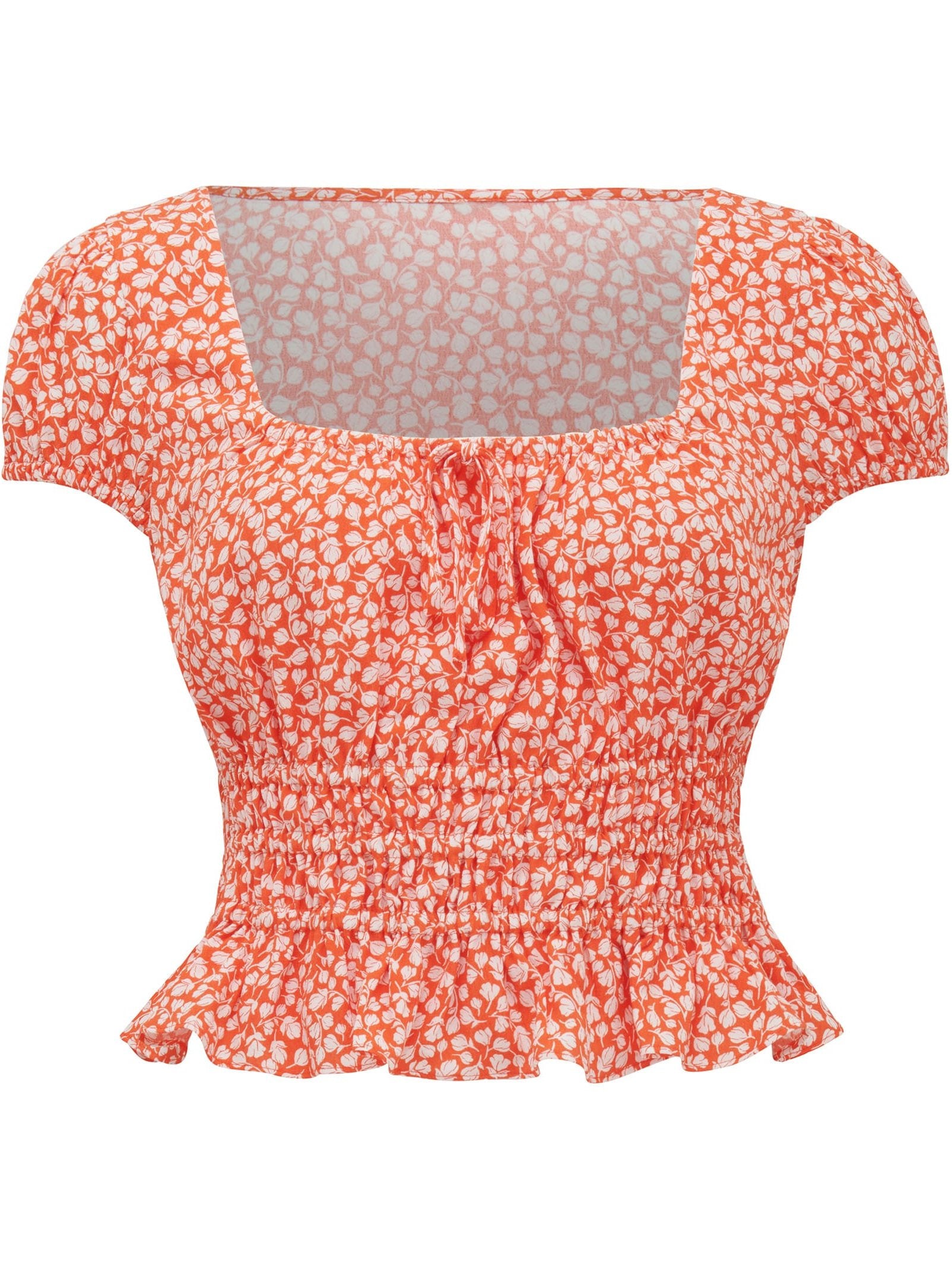 Cecilia Waisted Cap Sleeve Top