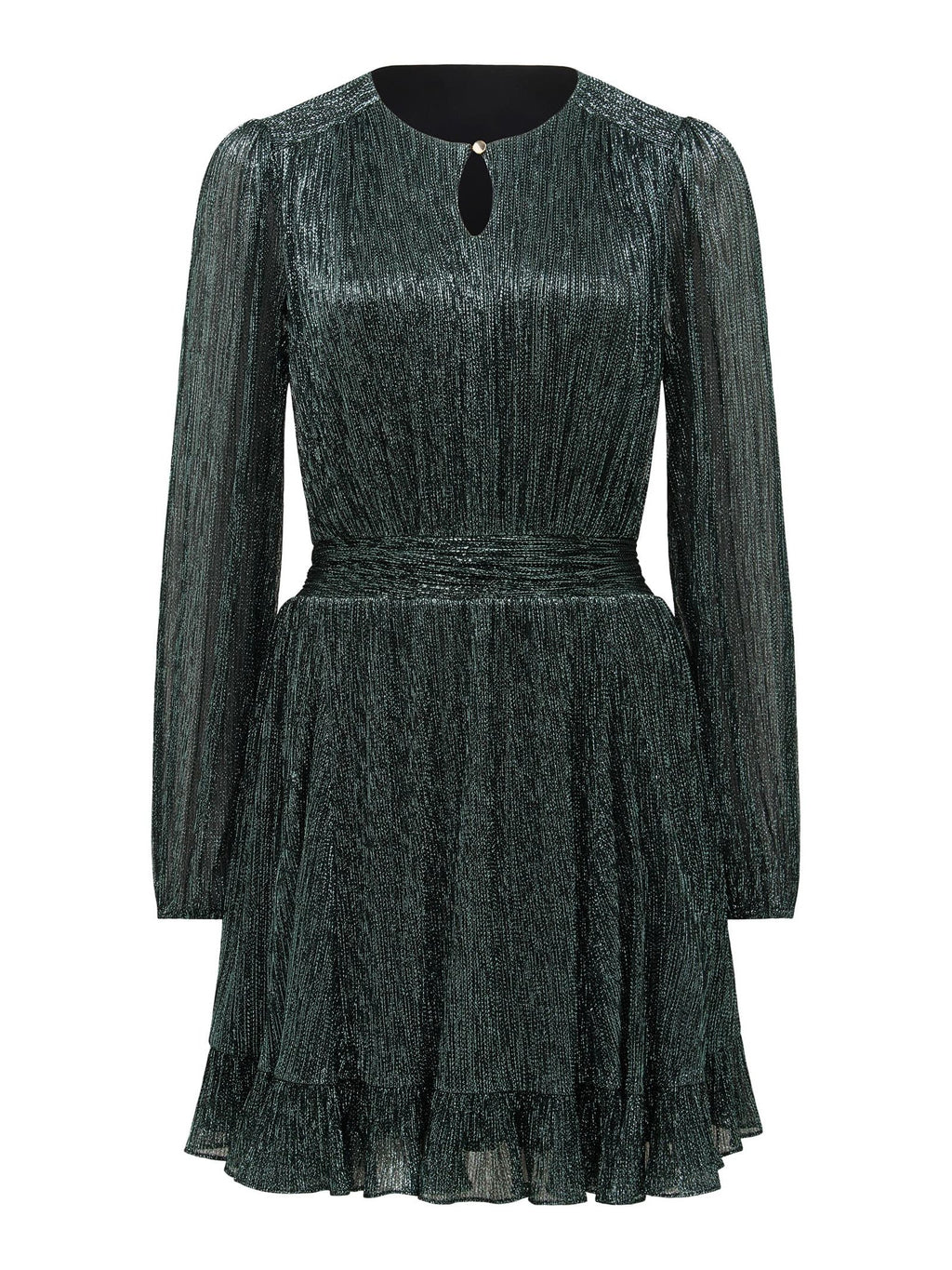 Stevie Godet Plisse Mini Dress