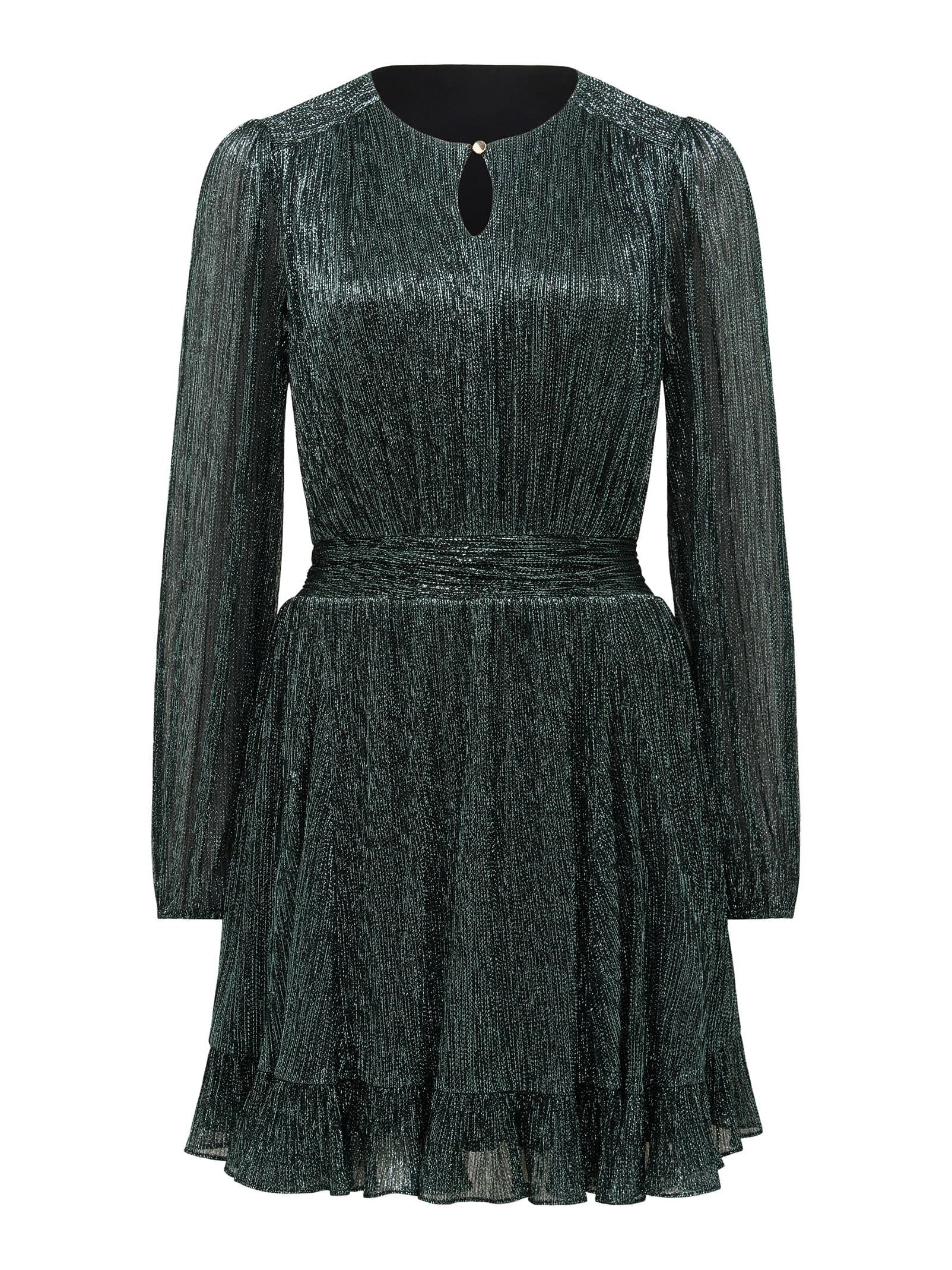 Stevie Godet Plisse Mini Dress