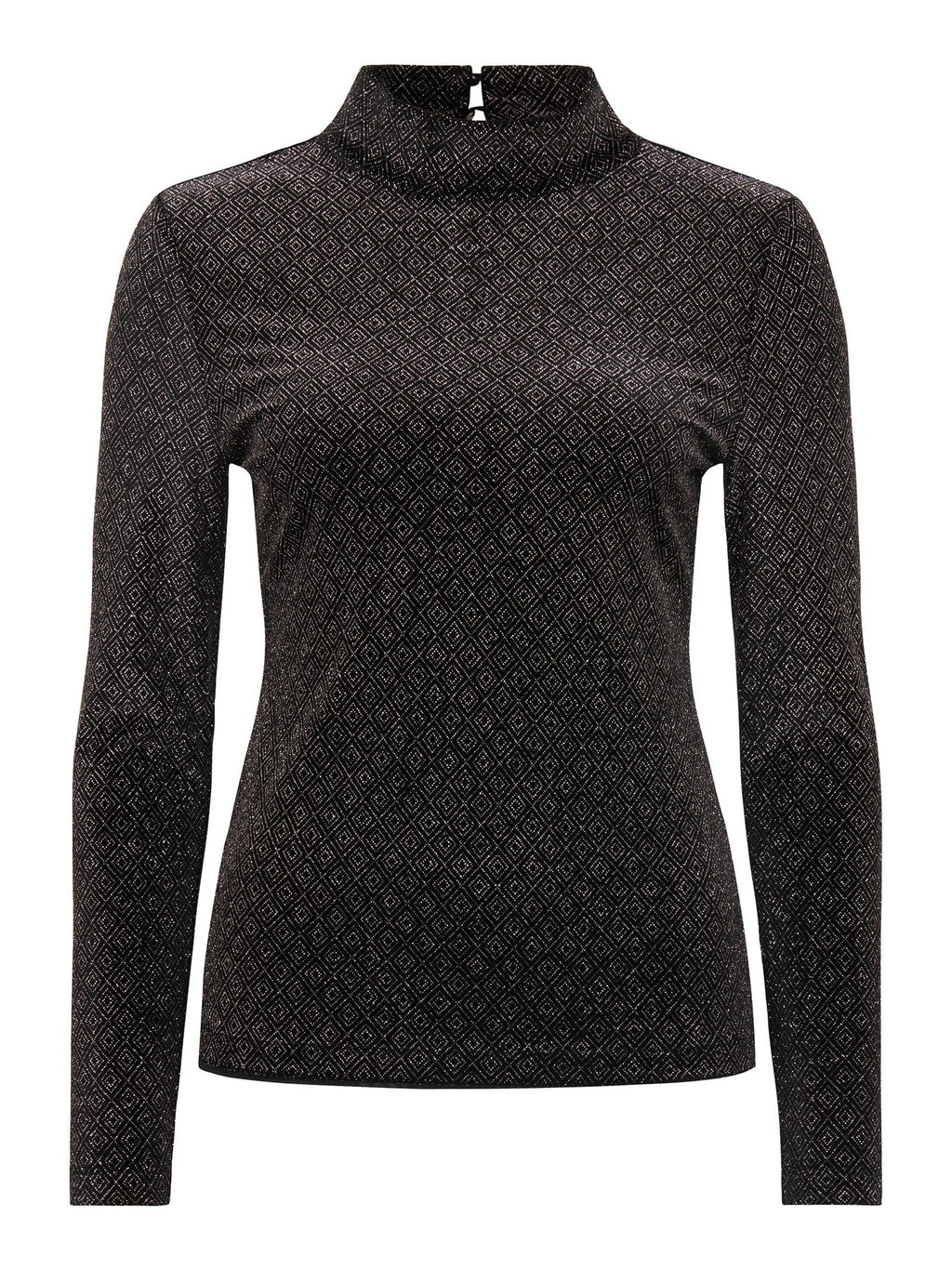 Marina Velvet High Neck Top