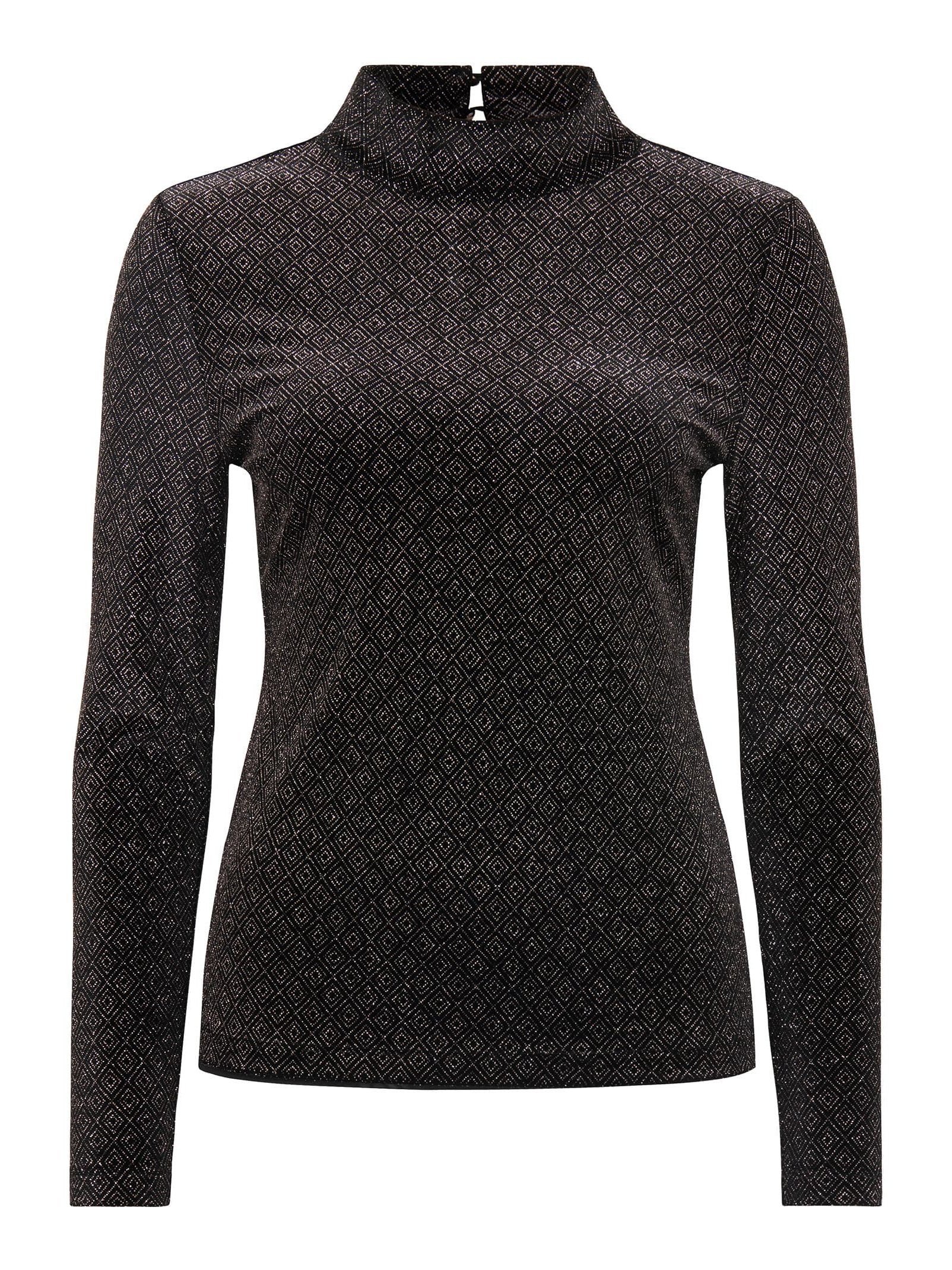 Marina Velvet High Neck Top