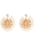 Kiki Stone & Raffia Earring