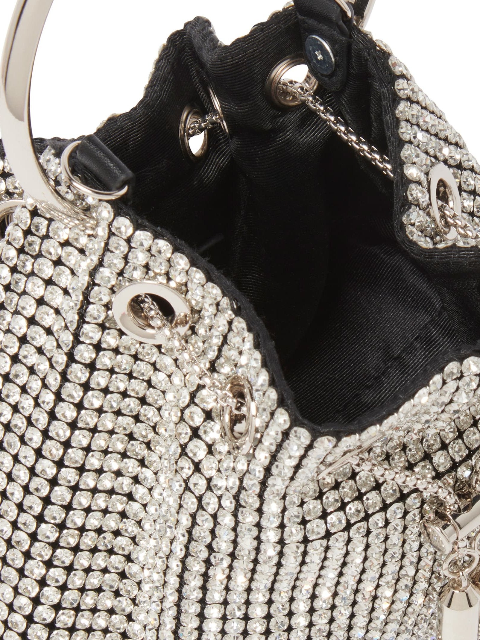 Skylah Sparkle Metal Handle Bag