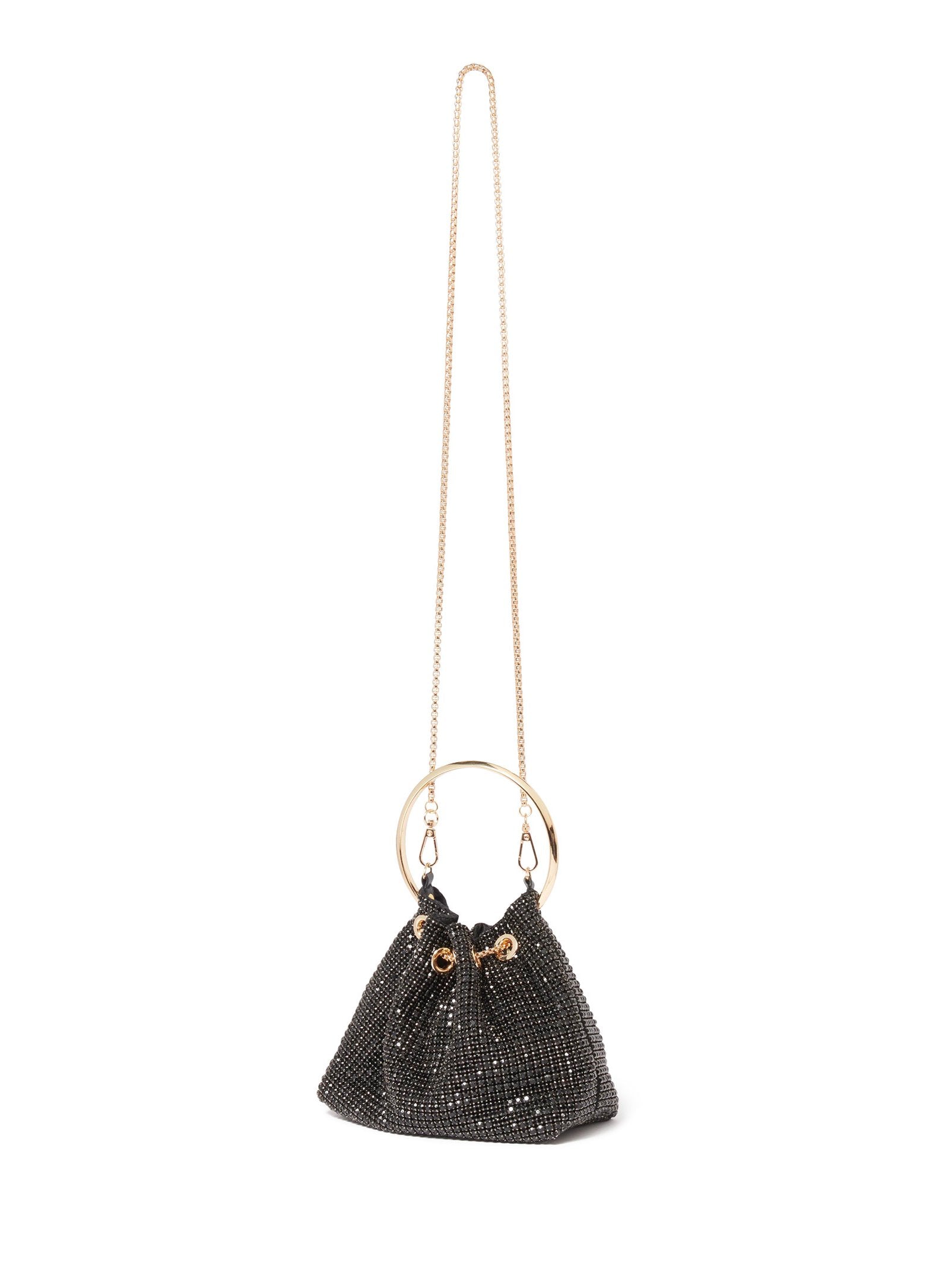  Skylah Sparkle Metal Handle Clutch
