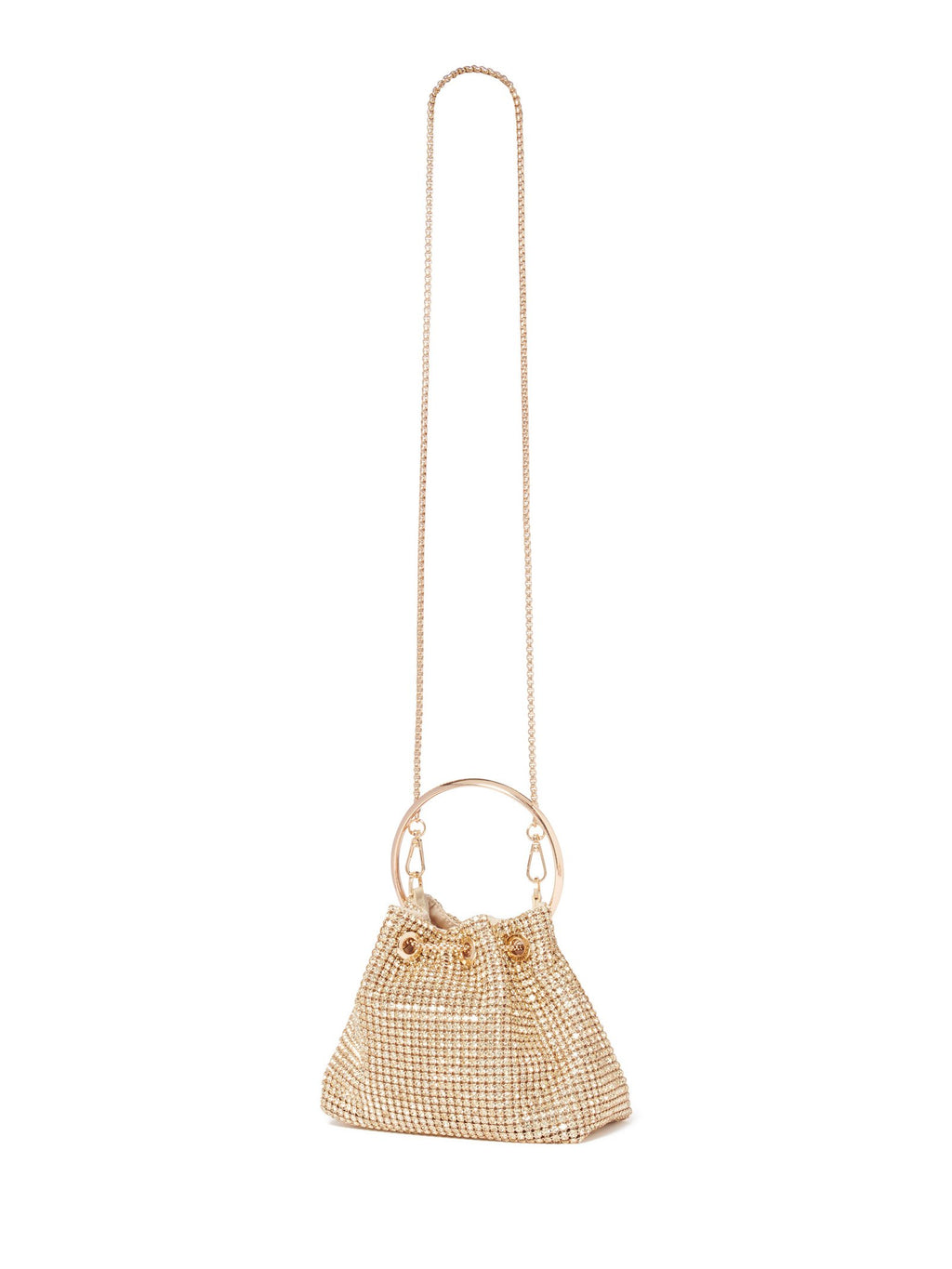  Skylah Sparkle Metal Handle Clutch