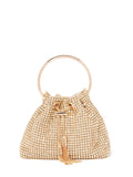 Skylah Sparkle Metal Handle Clutch