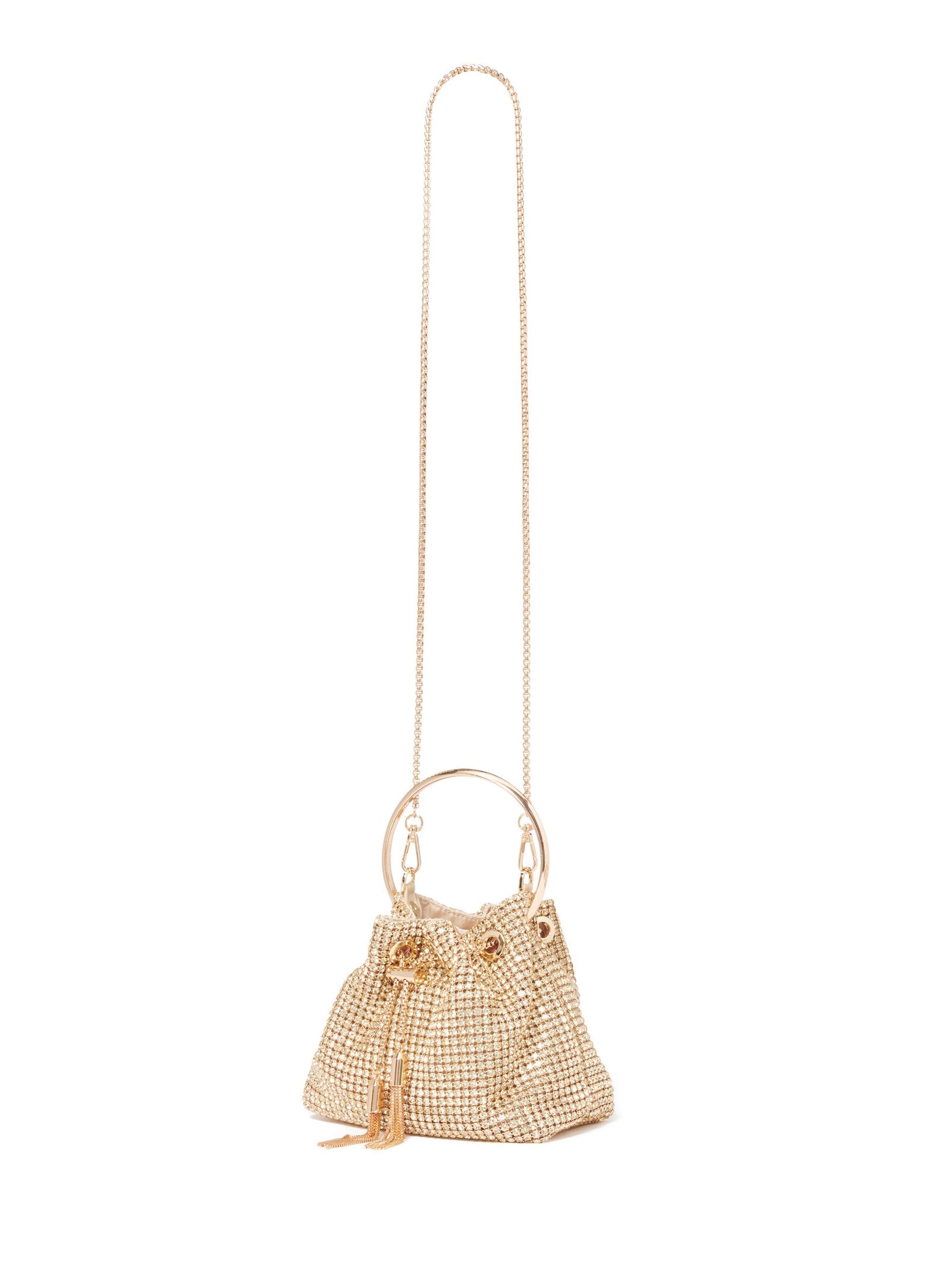  Skylah Sparkle Metal Handle Clutch
