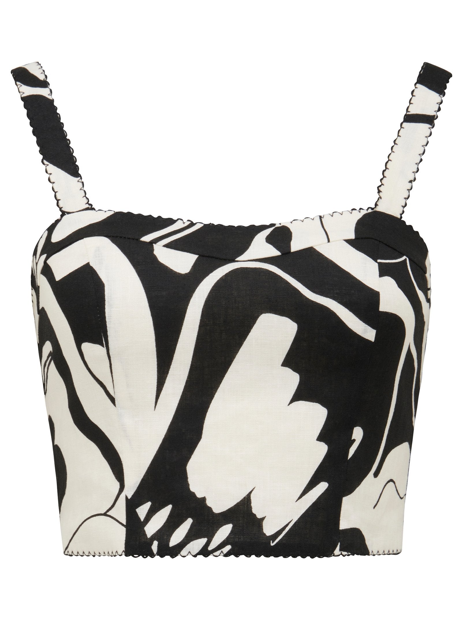  Patricia Printed Linen Top