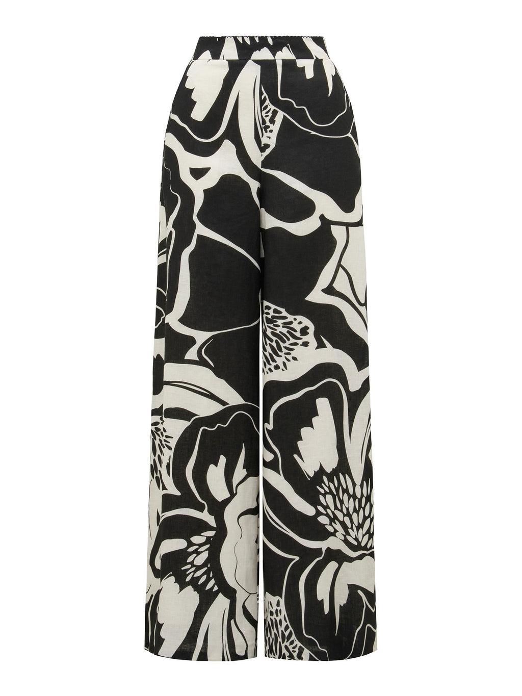  Ebony Wide Leg Linen Pant
