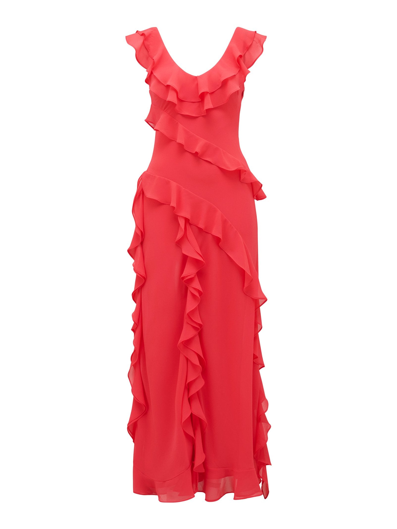  Olive Ruffle Dress