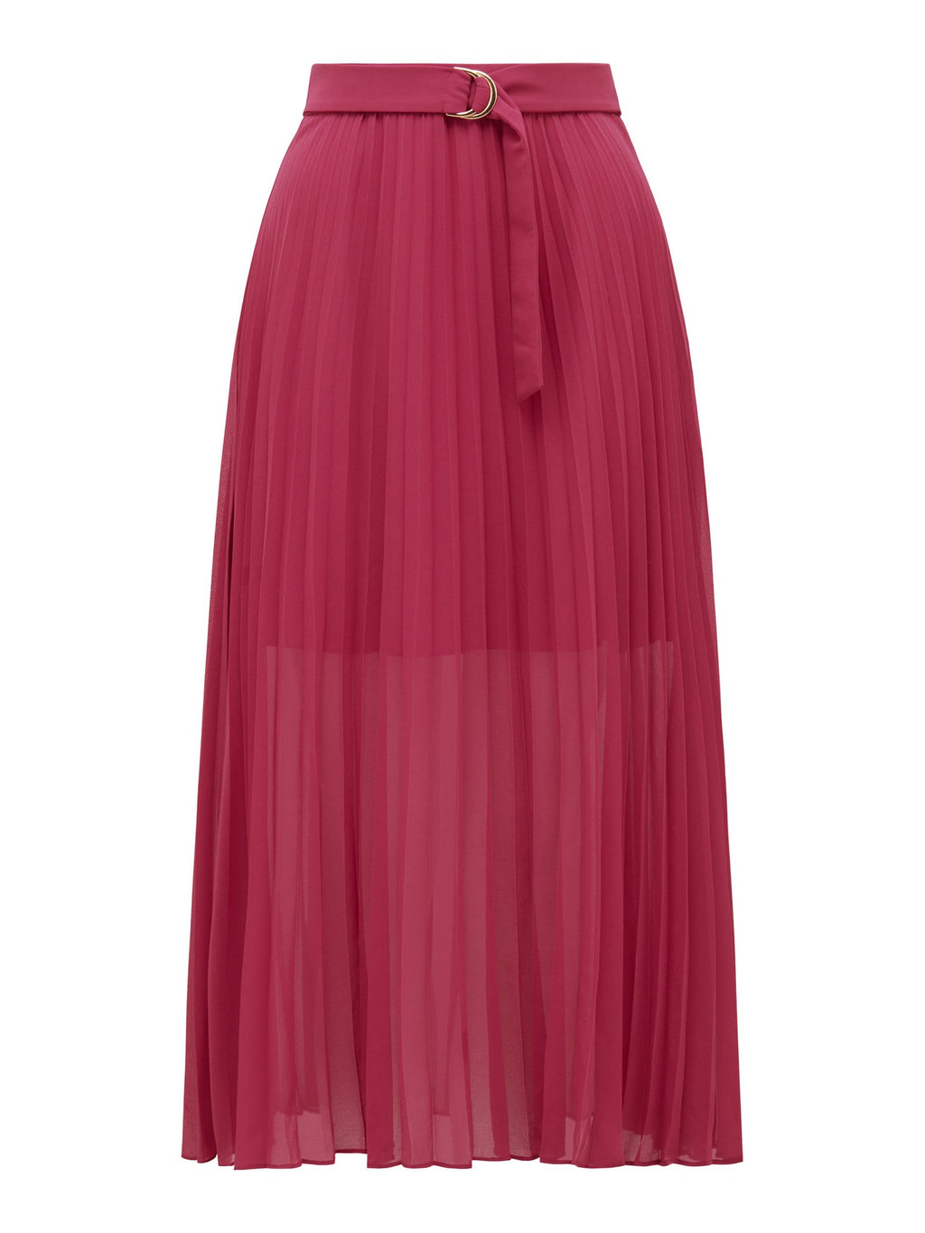 Esme Belted Pleated Skirt
