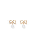 Bailey Bow & Pearl Earring