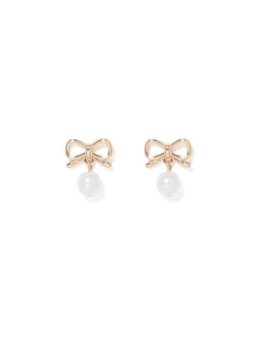 Bailey Bow & Pearl Earring