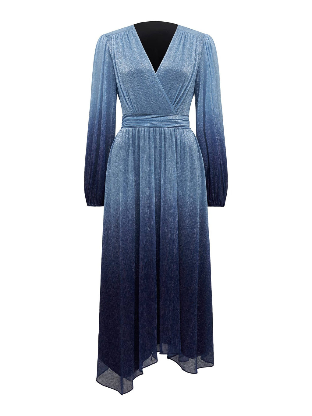  Gisele Petite Ombre Plisse Maxi Dress