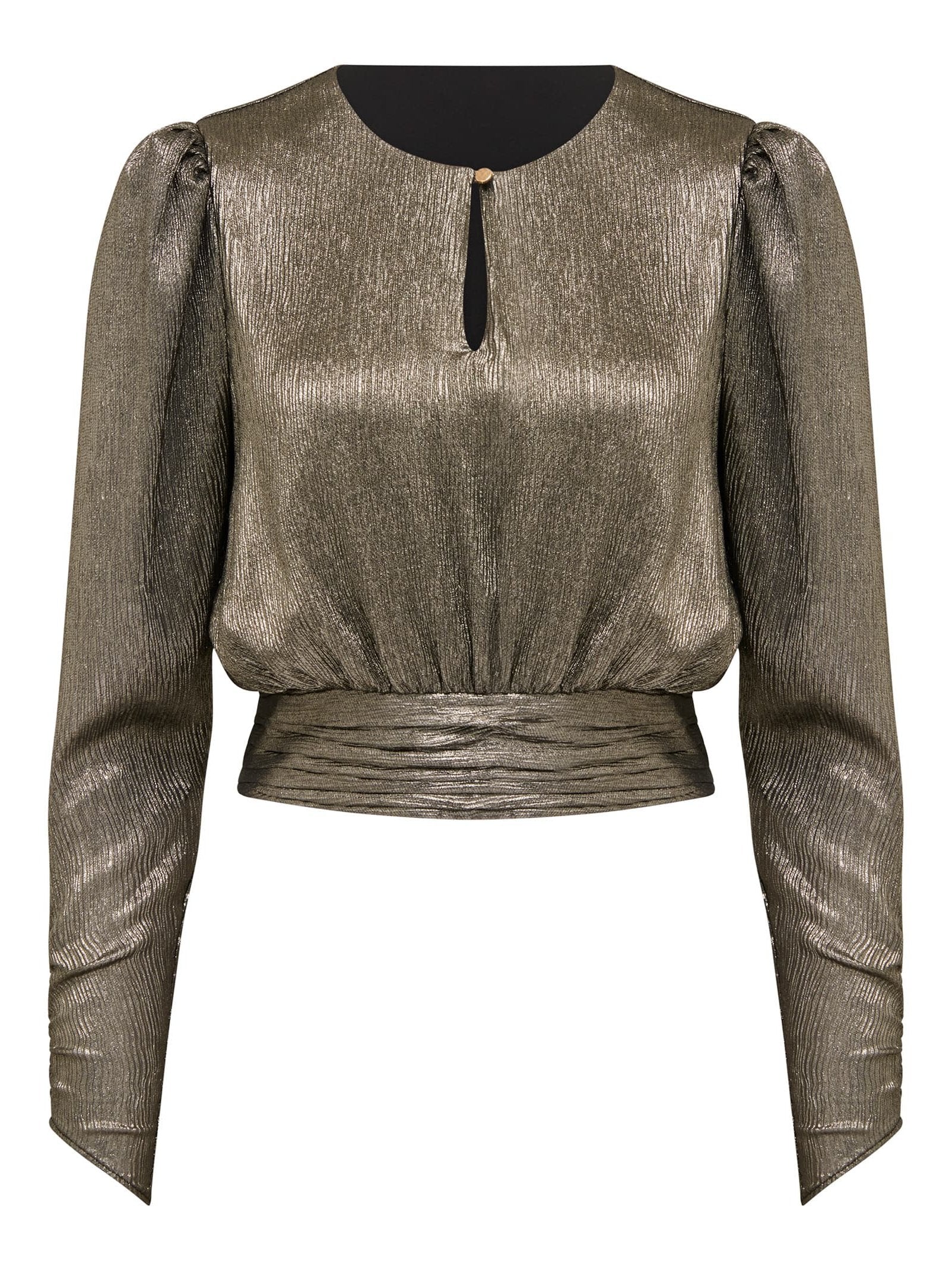  Riya Sparkle Button Front Top
