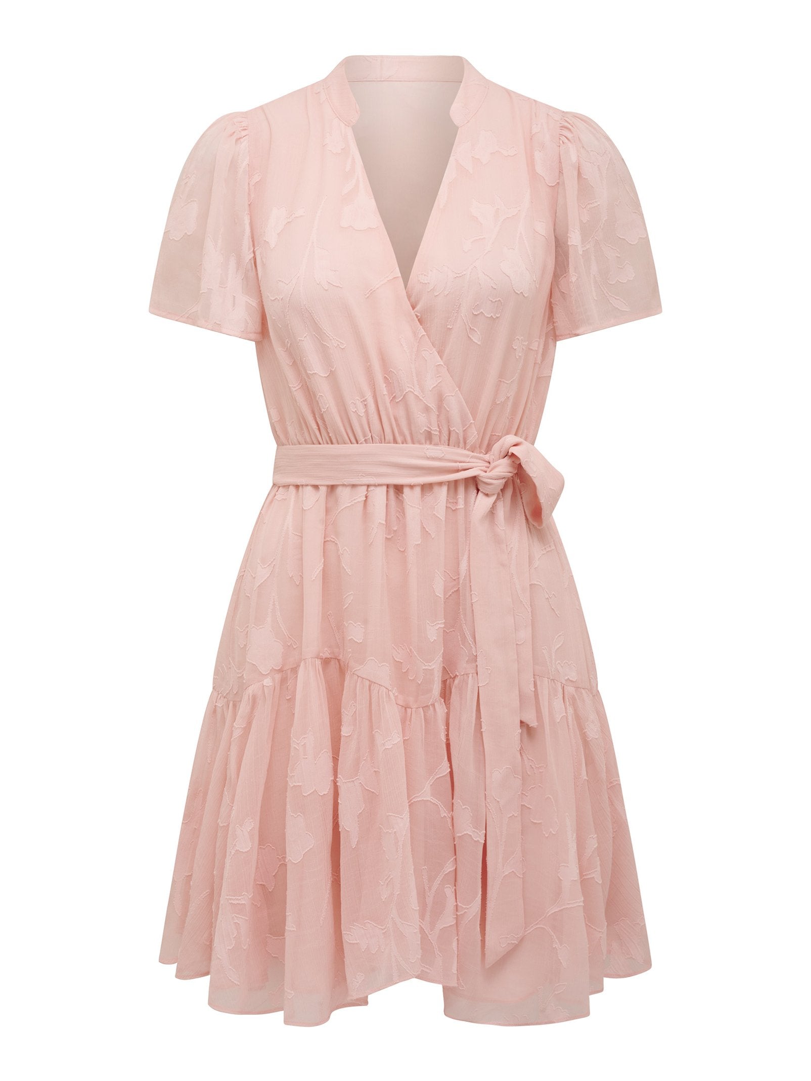  Cyrus Petite Flutter Sleeve Mini Dress