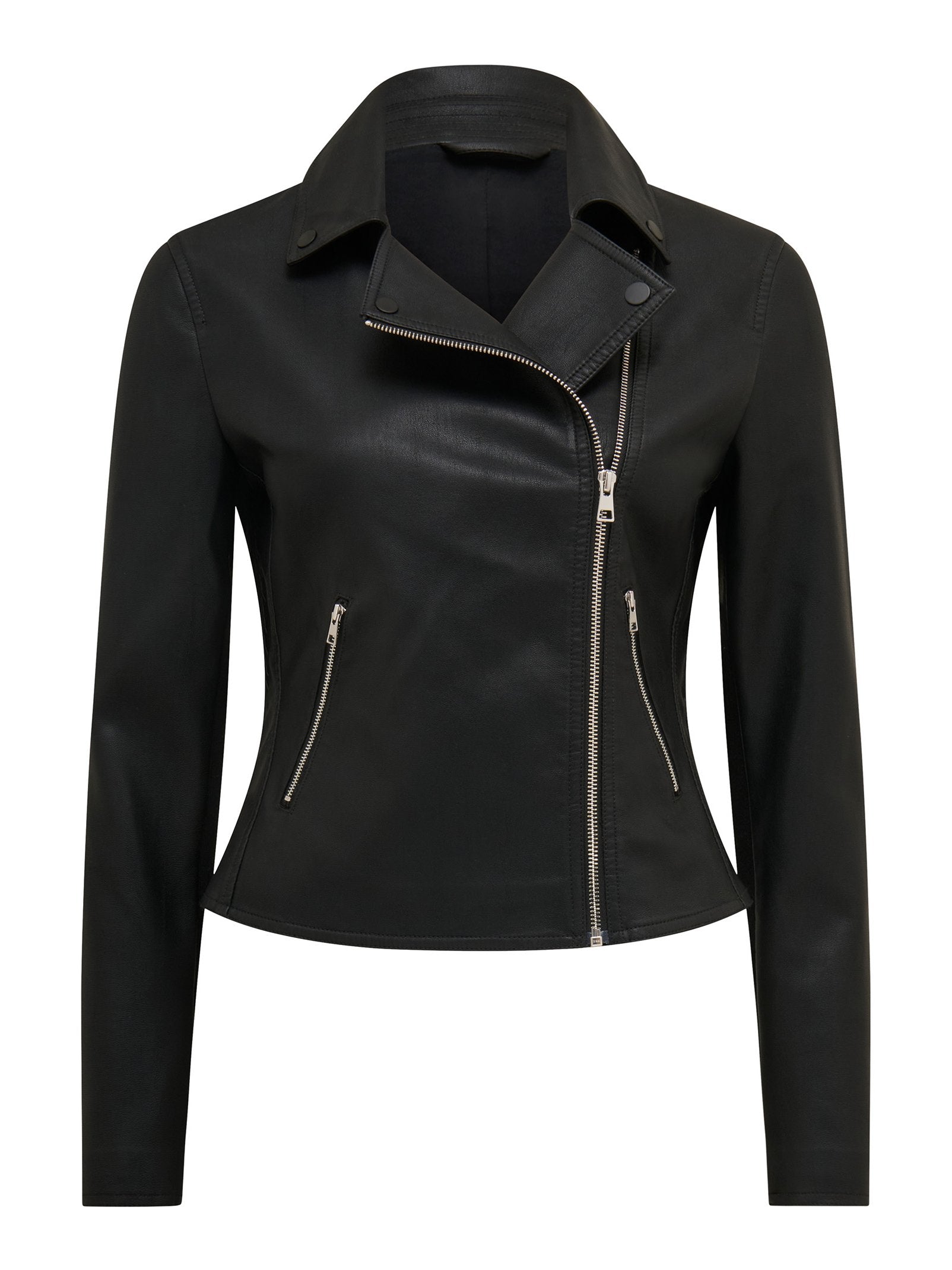 Tina Faux Leather Biker Jacket