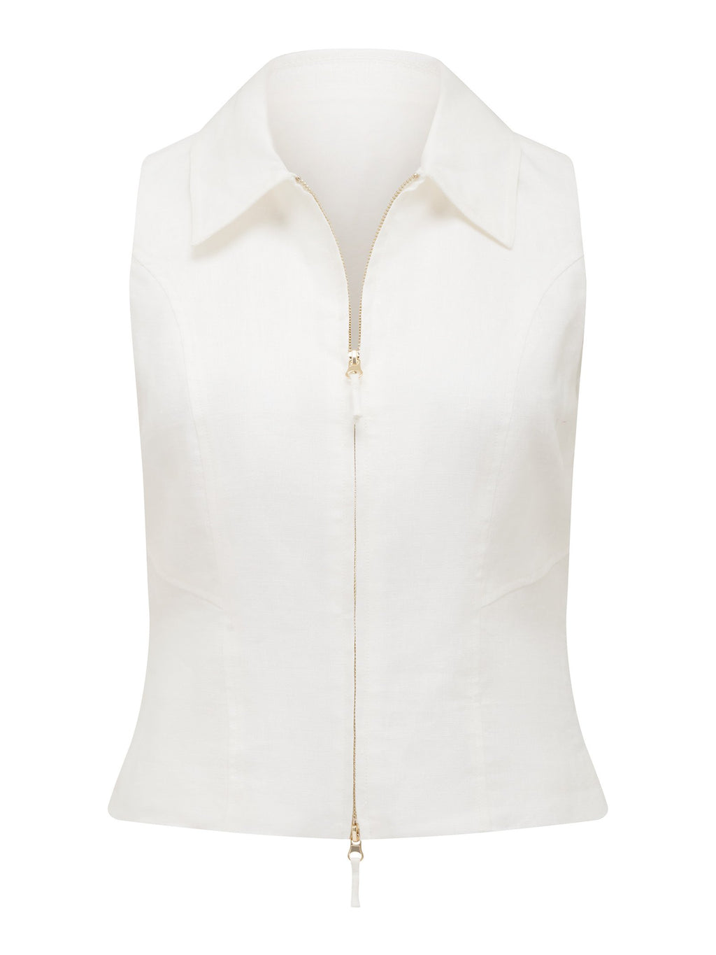  Felicity Zip Front Halter Top