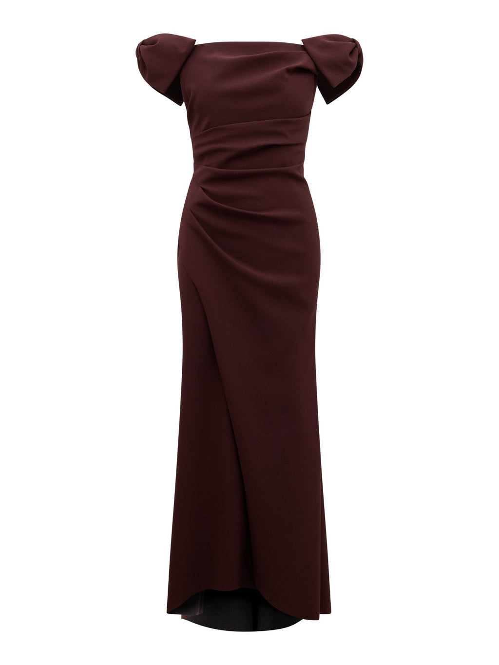 Kalee Bow Wrap Skirt Maxi Dress