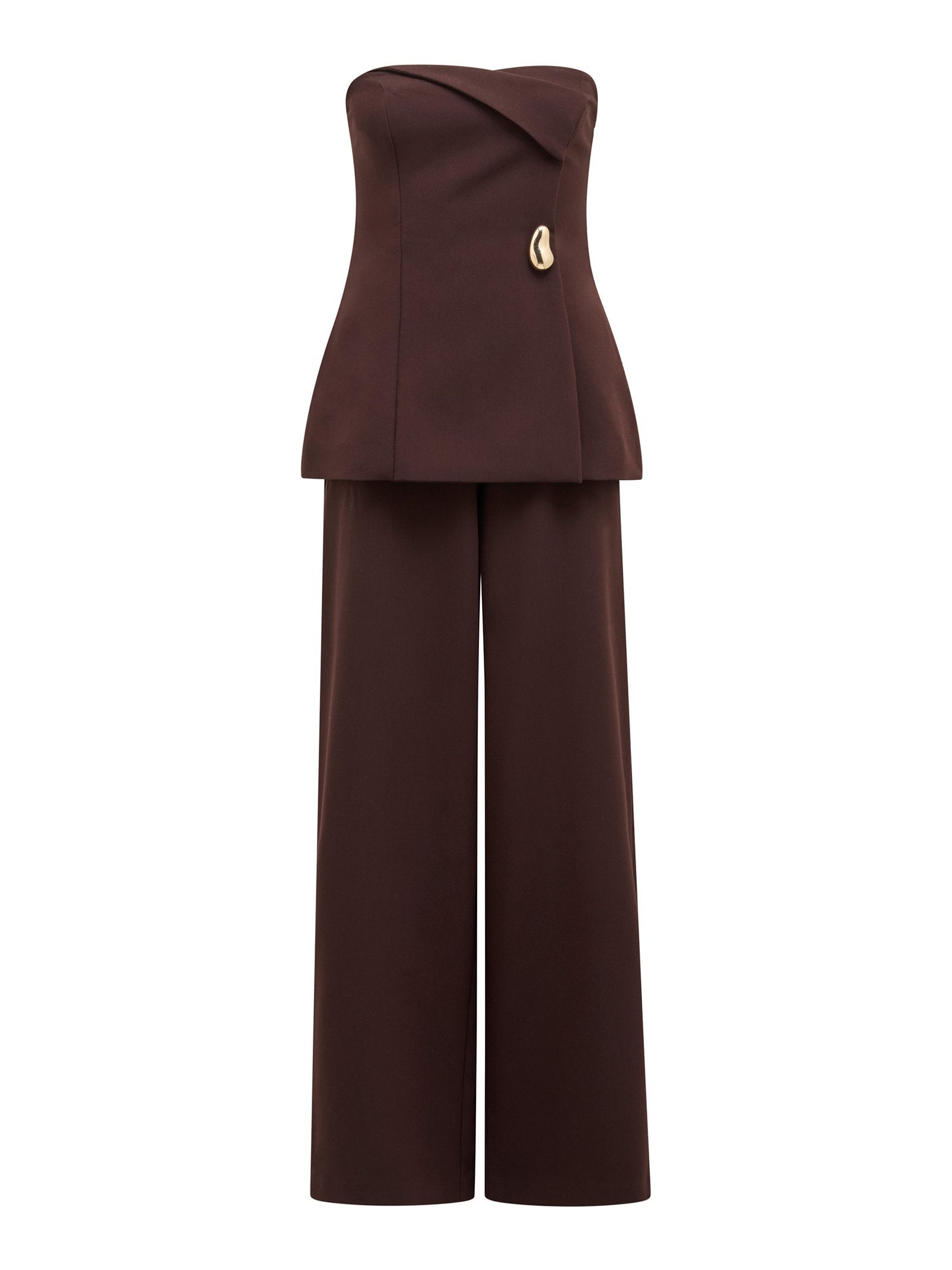 Joanna Strapless Foldover Jumpsuit