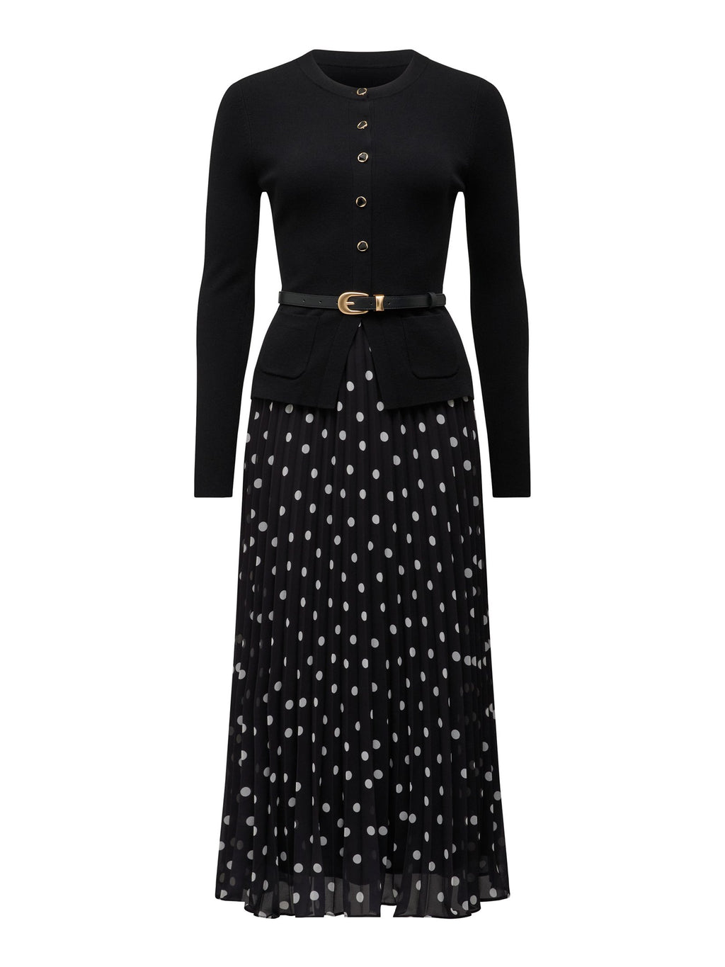 Daphne Waistcoat Knit Midi Dress