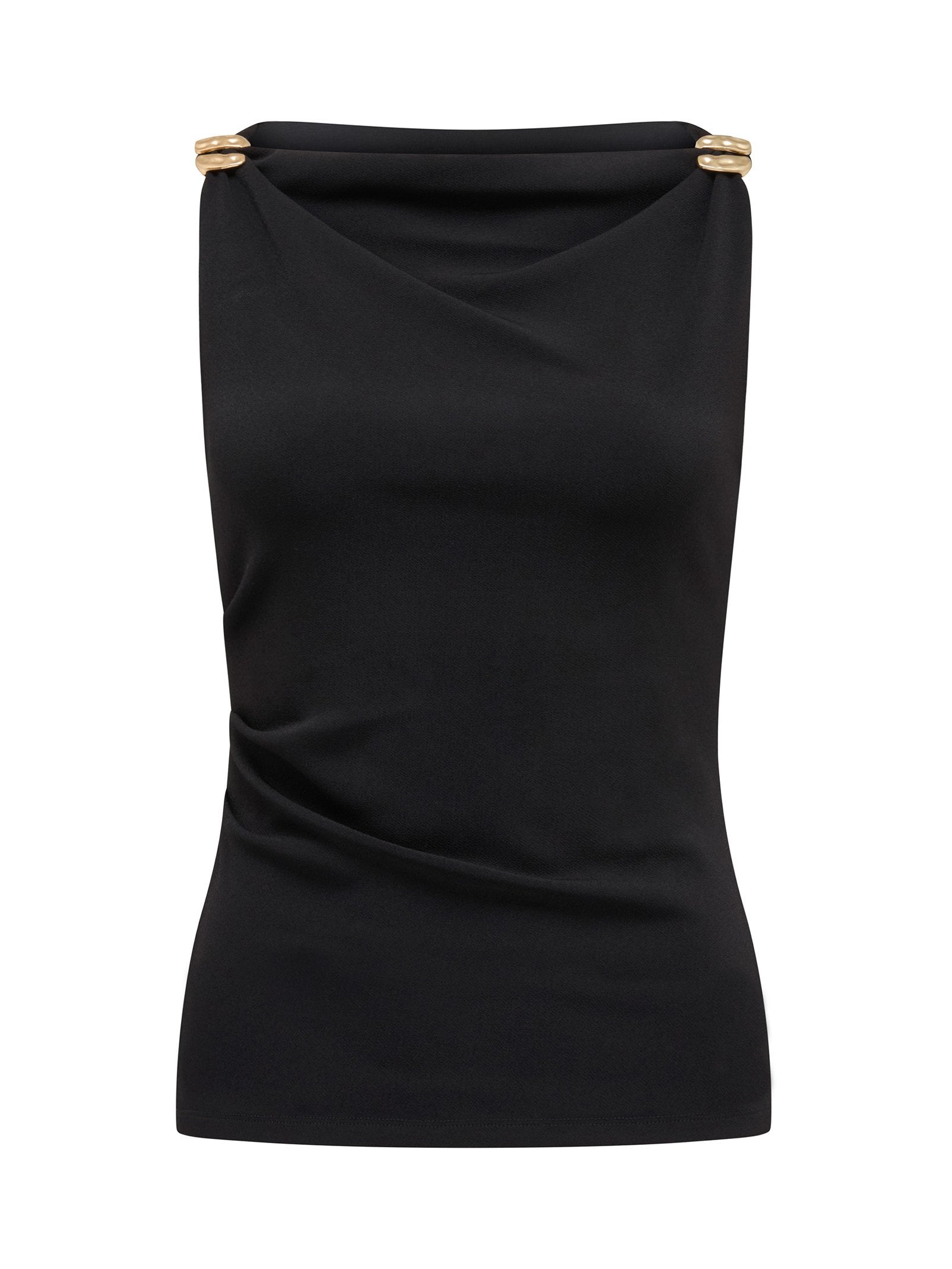 Cleo Hardware Detail Cowl Top