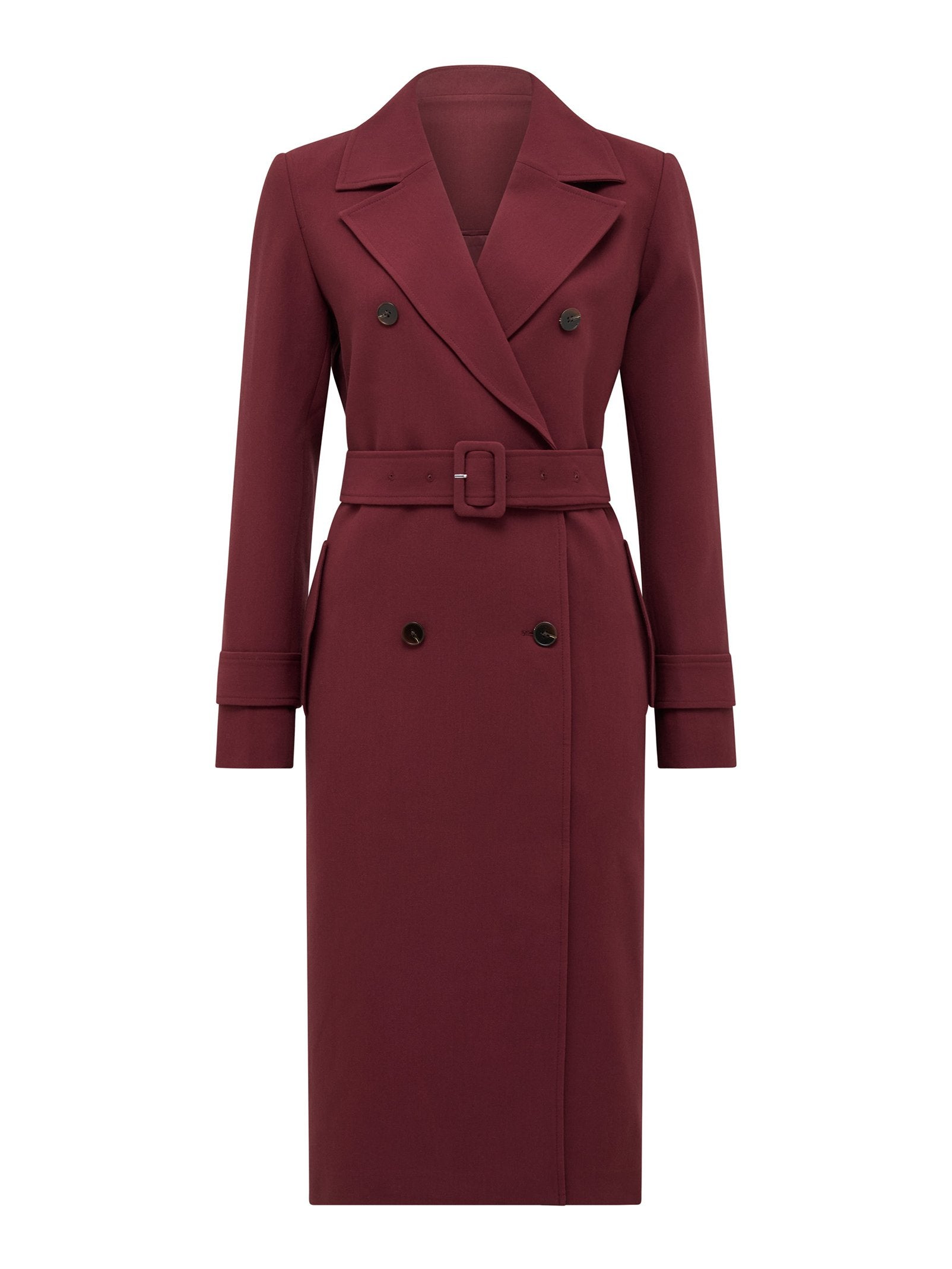 Lydia Petite Crepe Trench