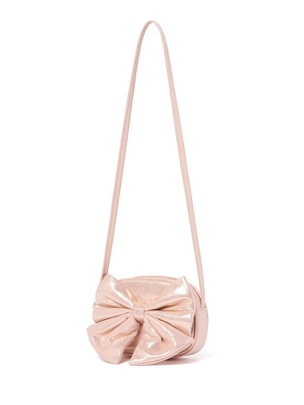 Zoella Girls Metallic Bow Bag