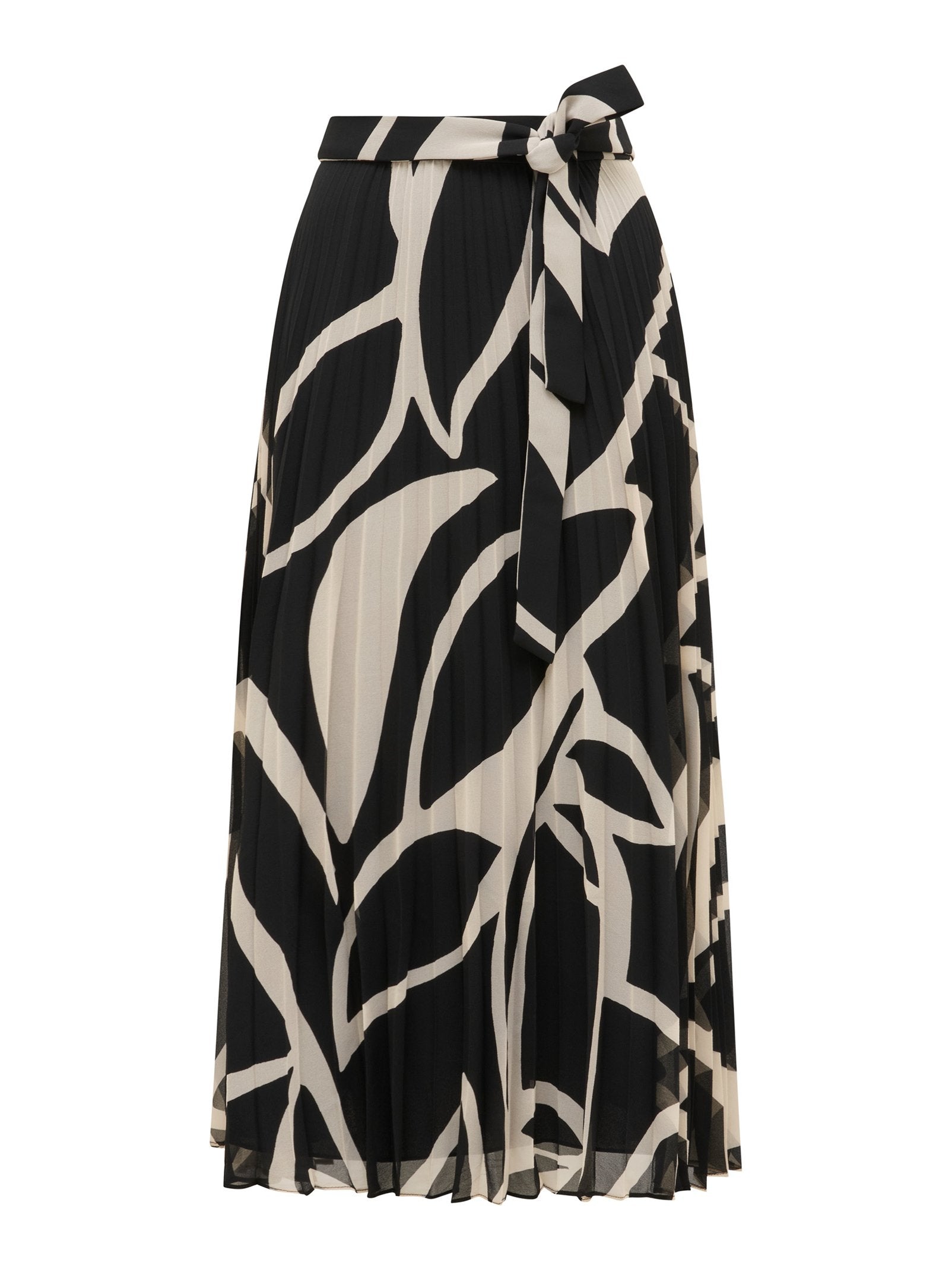  Elsie Belted Pleated Skirt