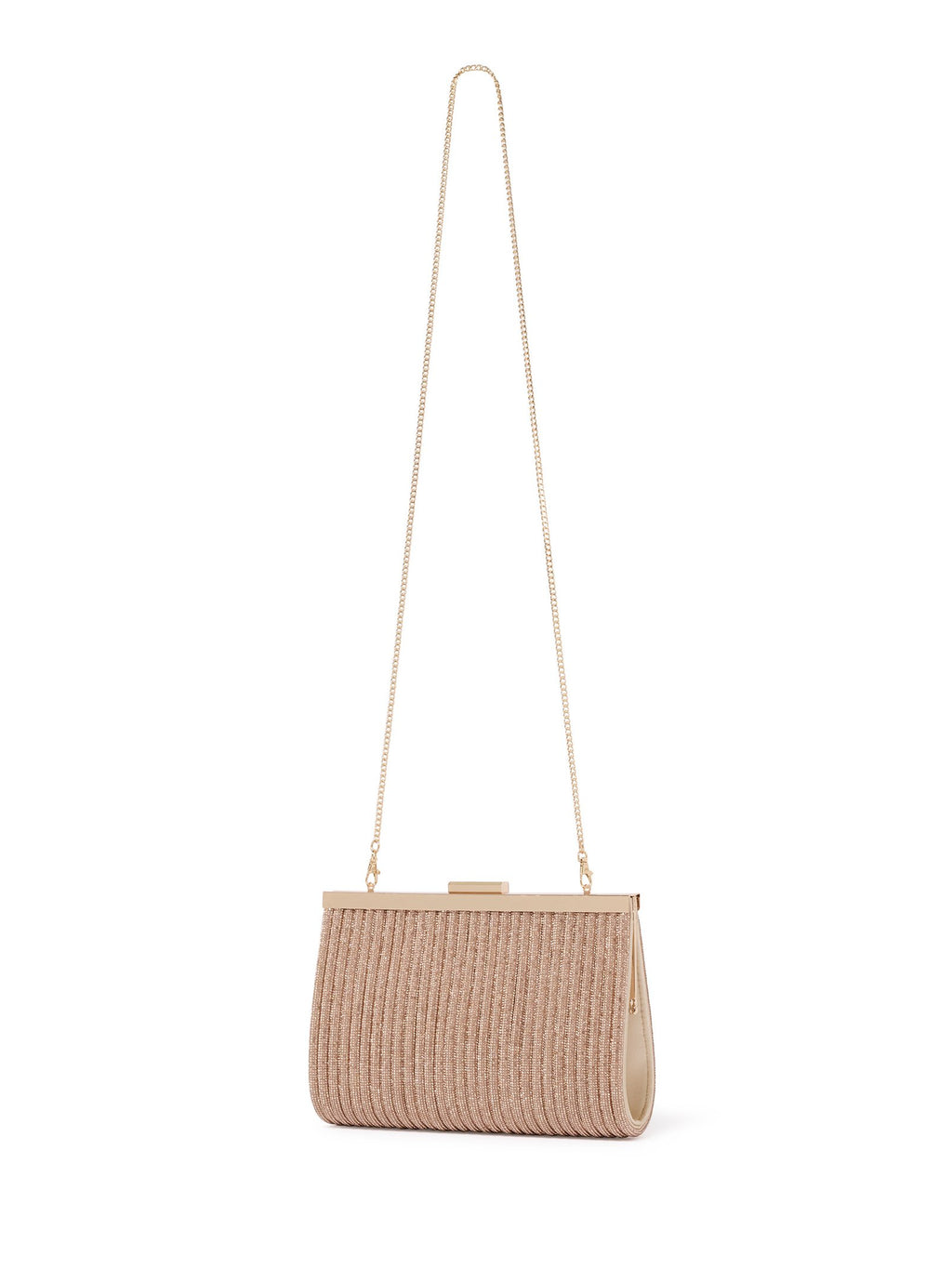 Amanda Sparkle Frame Clutch
