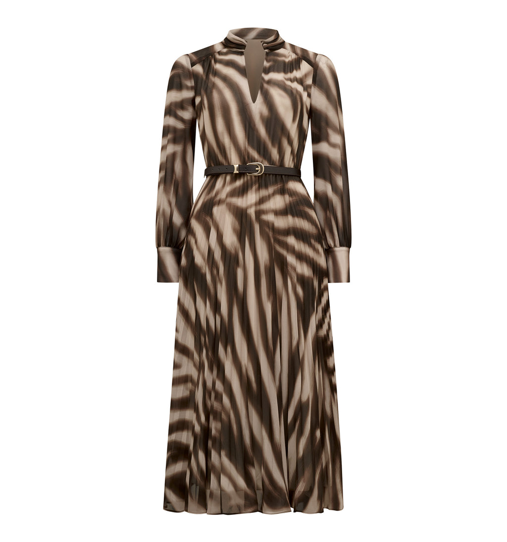 Skyla Petite Pleated Midi Dress