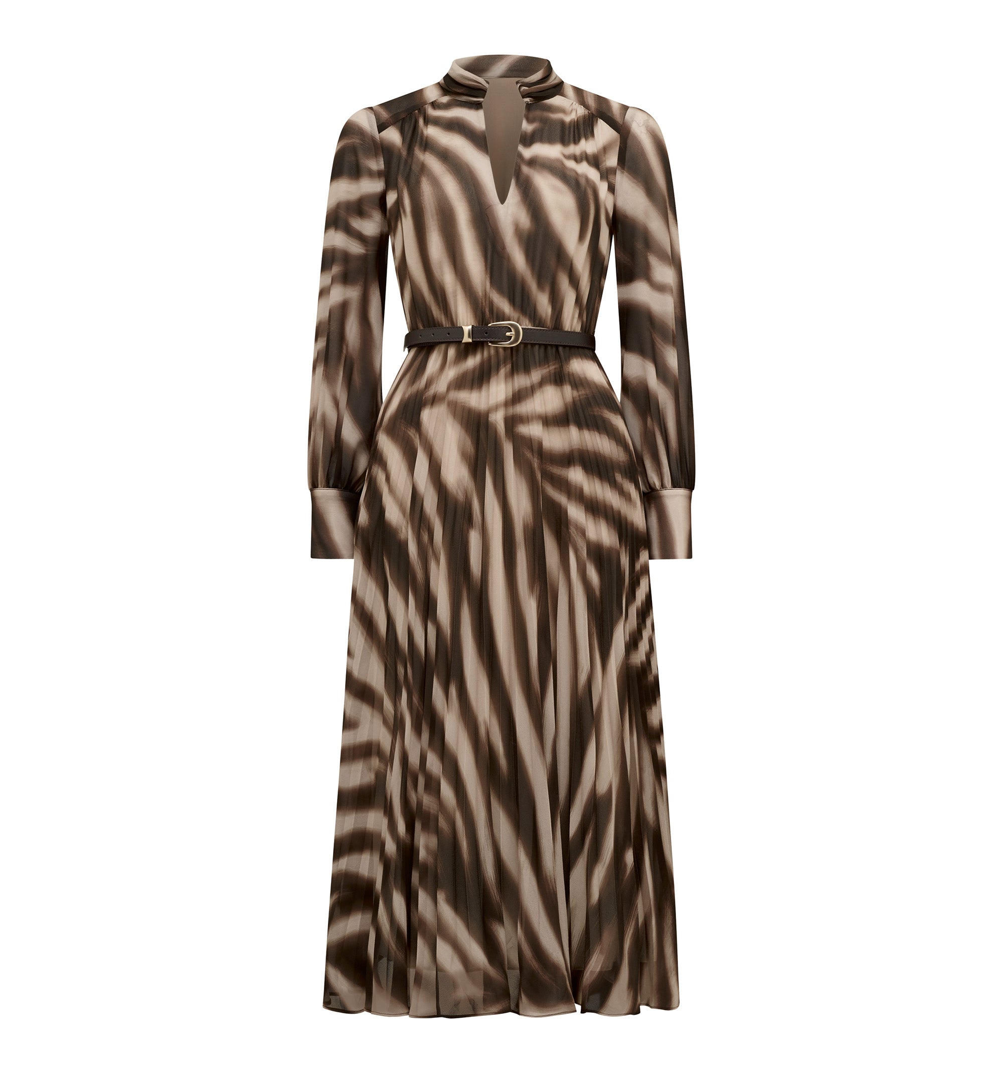 Skyla Petite Pleated Midi Dress
