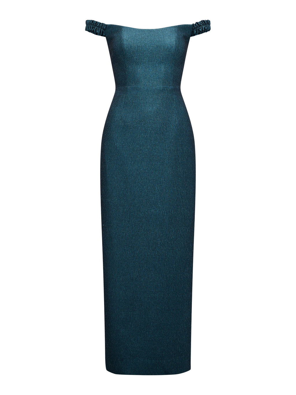 Mindy Bardot Ruffle Midi Dress