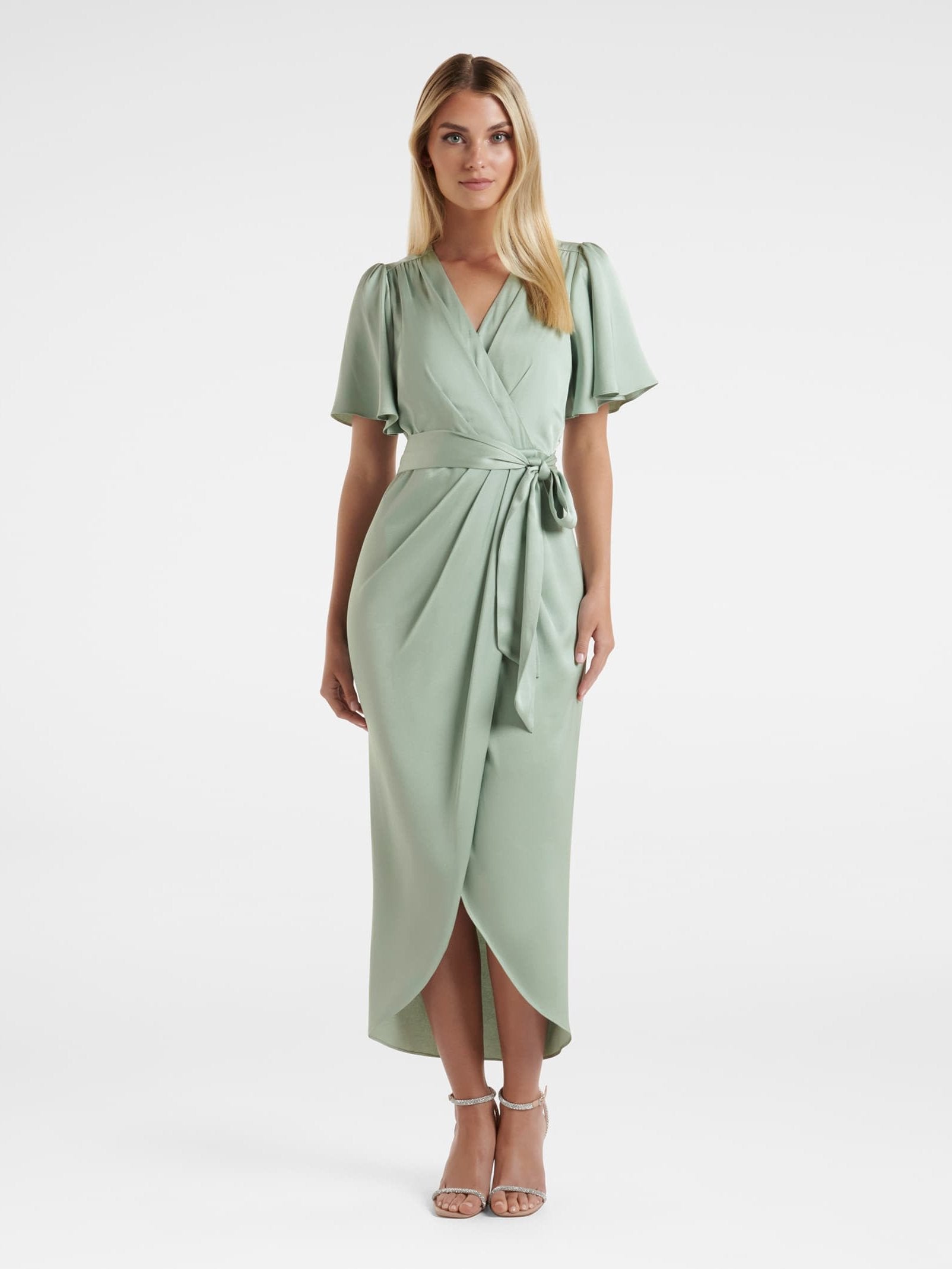 Carolina Satin Midi Dress