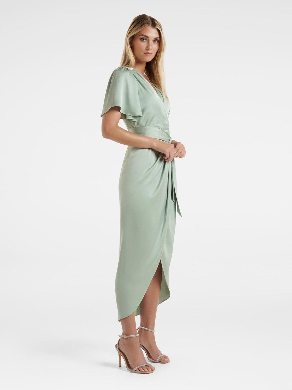 Carolina Satin Midi Dress