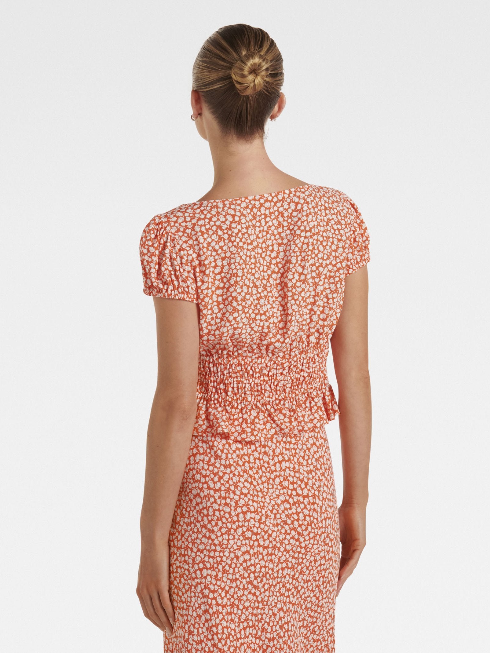 Cecilia Waisted Cap Sleeve Top