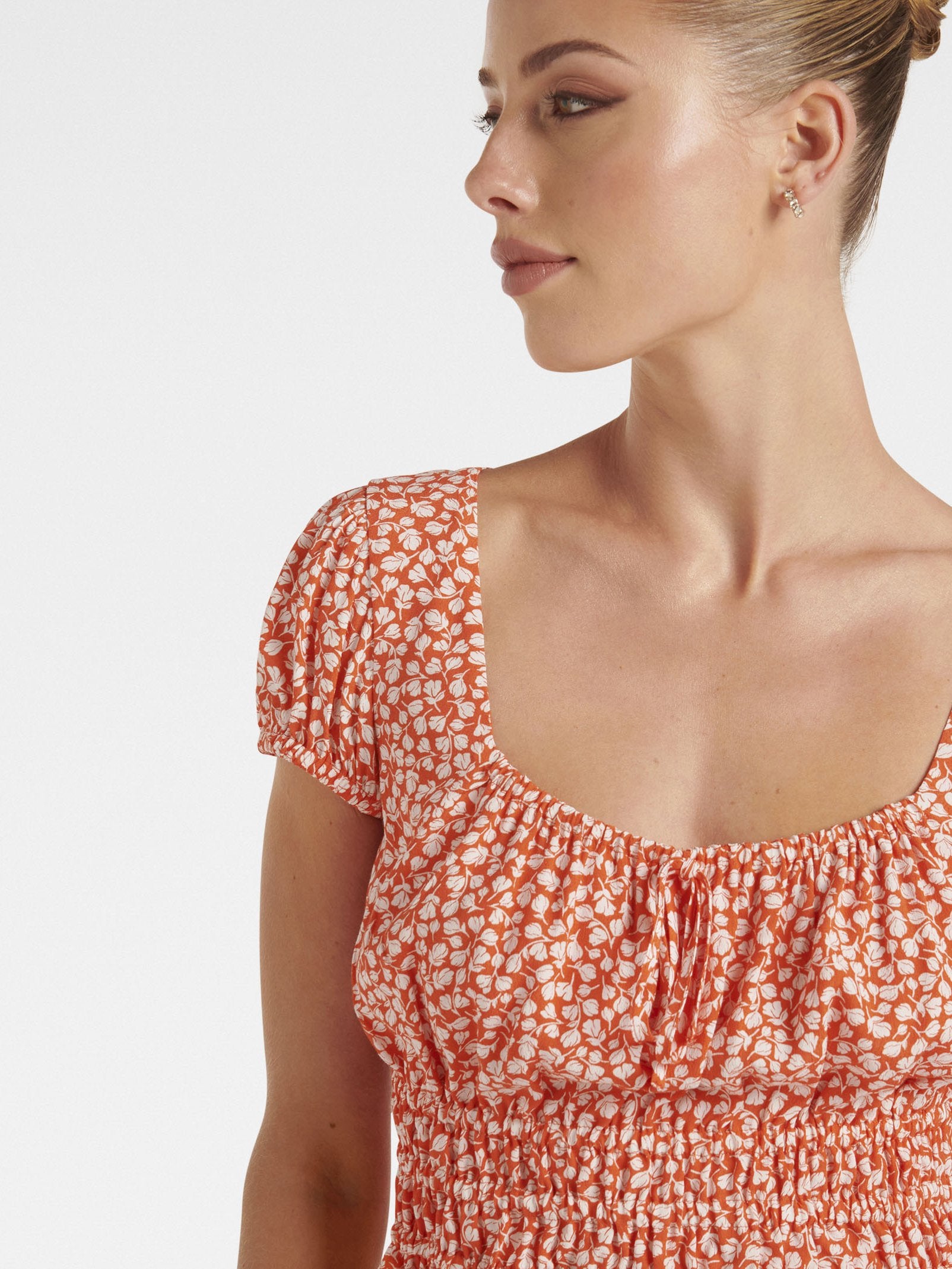 Cecilia Waisted Cap Sleeve Top