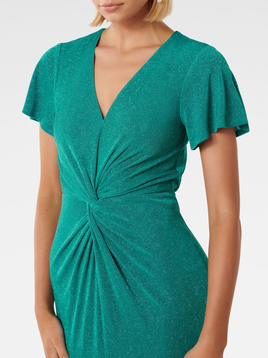 Carter Flutter Sleeve Midi Dress
