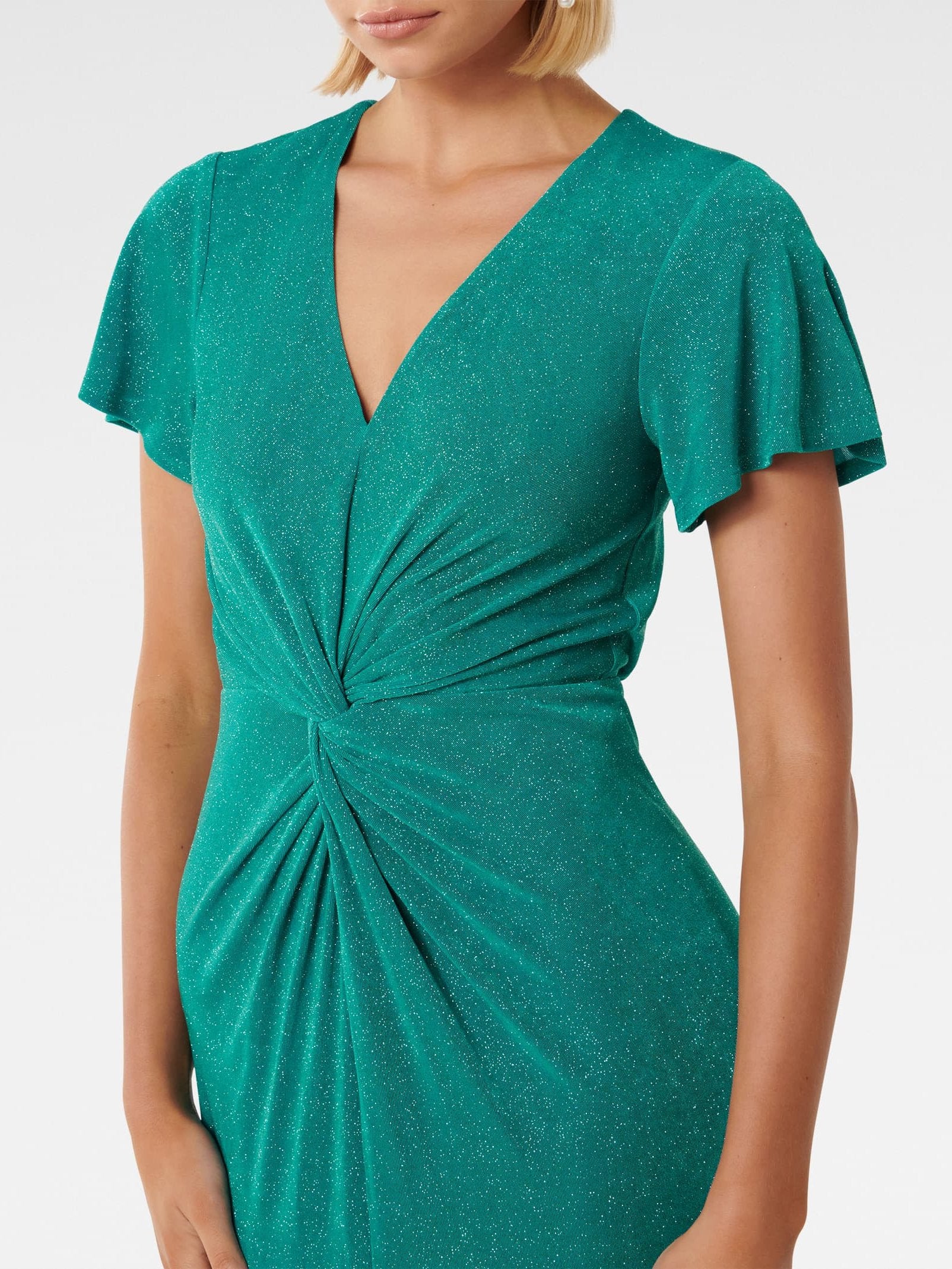 Carter Flutter Sleeve Midi Dress