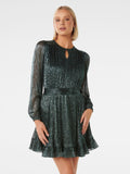 Stevie Godet Plisse Mini Dress